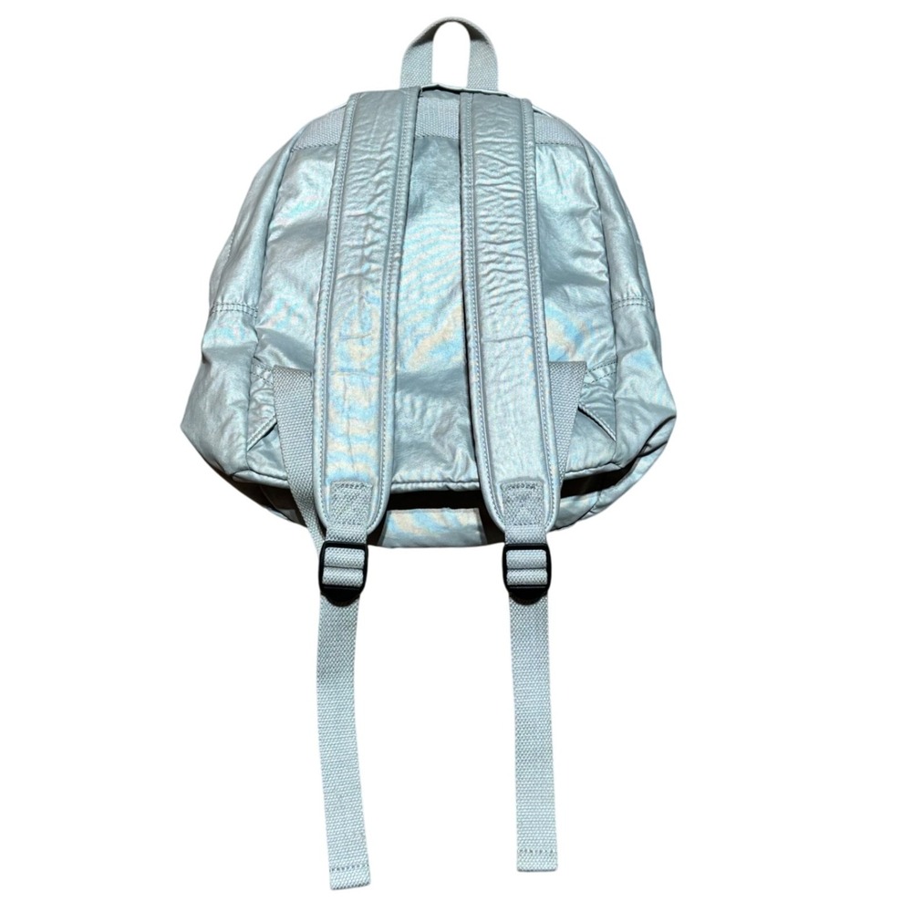 Kipling City Pack Small Backpack Metallic Silver … - image 8